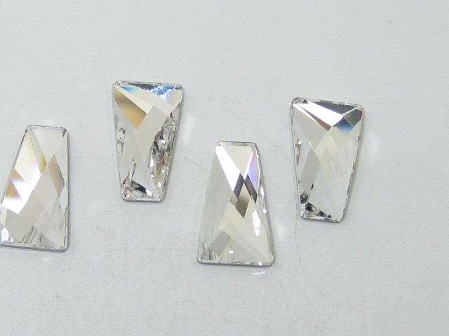 12 pcs. WING 6x3.5mm CRYSTAL FLATBACK European Rhinestones